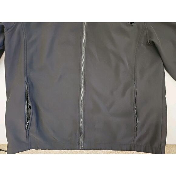 The North Face MEN'S 2XL Black Full Zip Hoodie Outdoors Hiking Fleece Jacket - Picture 2 of 7